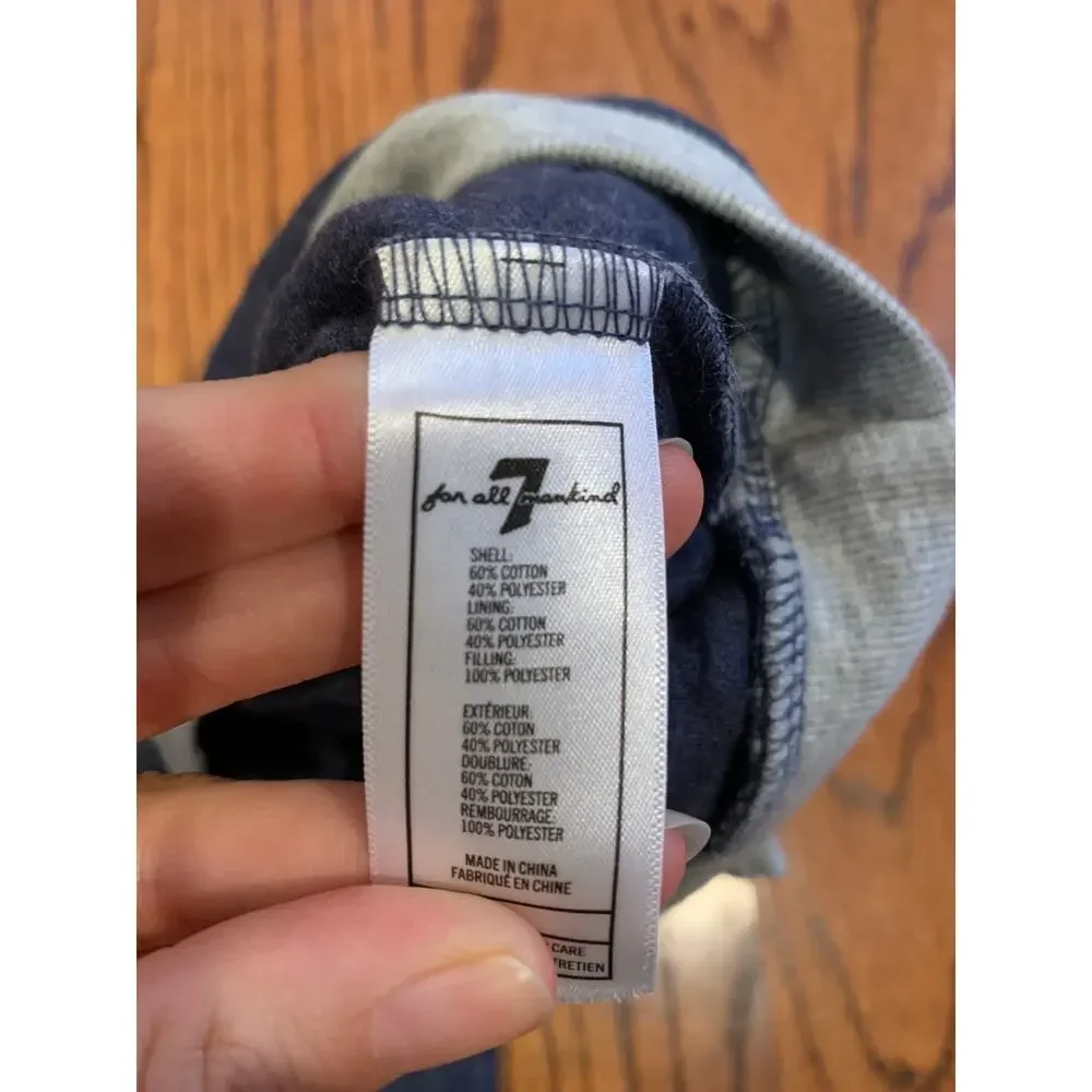 7 for all Mankind Pullover Jogger Sets (2) | Navy & Gray | 0-3 months